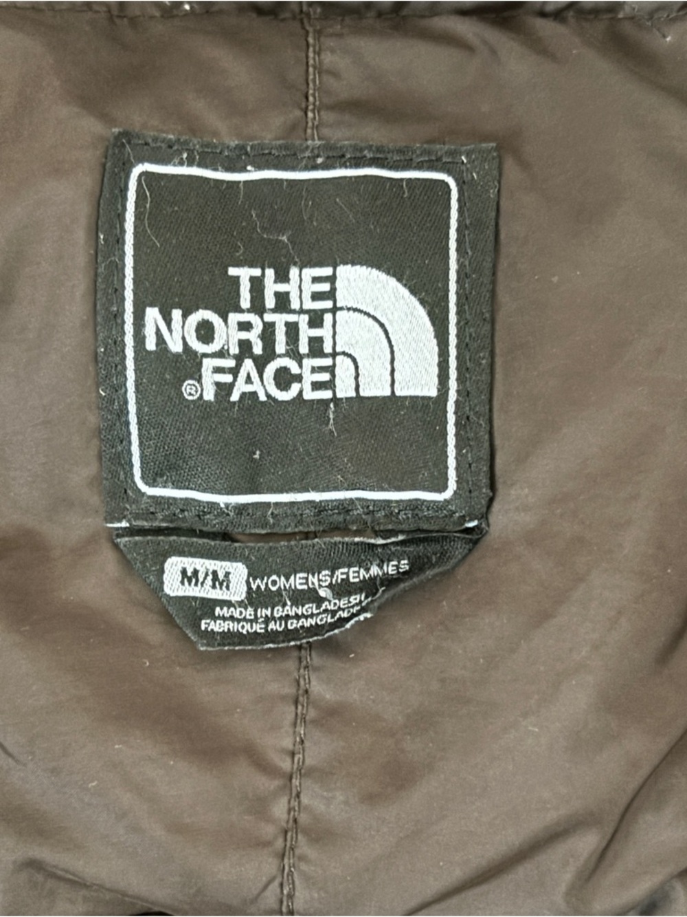 The North Face Parka 600 Down Metropolis Hooded Long Puffer Coat Brown Size M - Picture 8 of 10